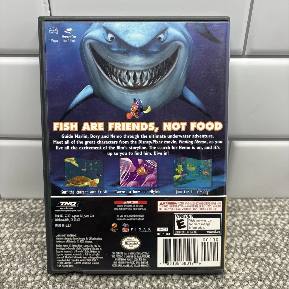 Finding Nemo Nintendo GameCube Game Rated E Exc‎ Cond Tested Works
